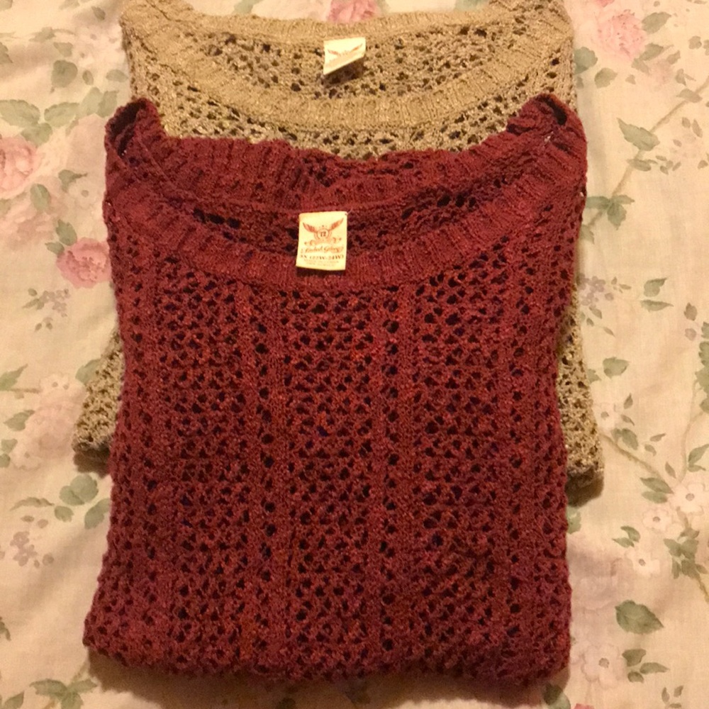 Two Oversized Netting Shirt